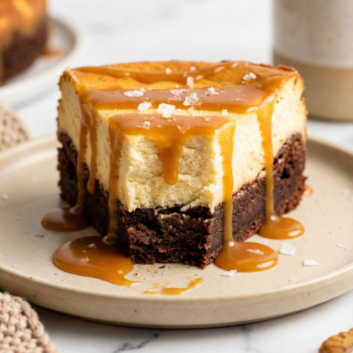 Caramel Brownie Cheesecake