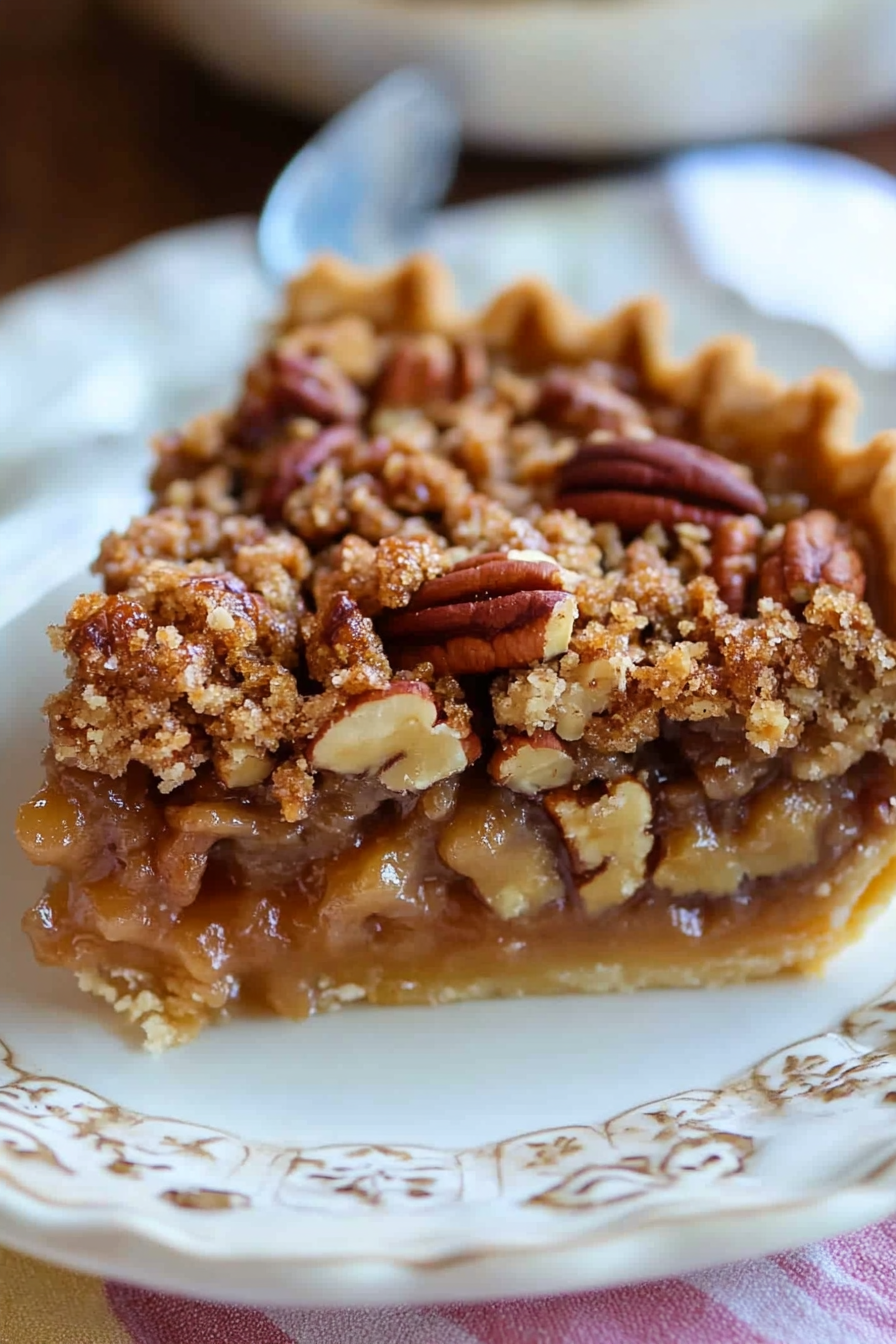 Pecan Pie with Streusel Topping