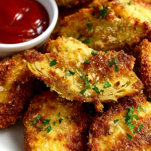 Baked Parmesan Artichoke Hearts