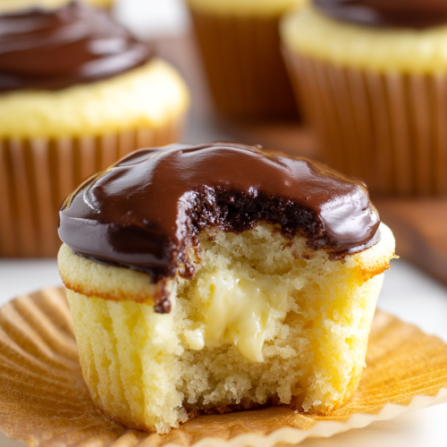 Boston Cream Cupcakes