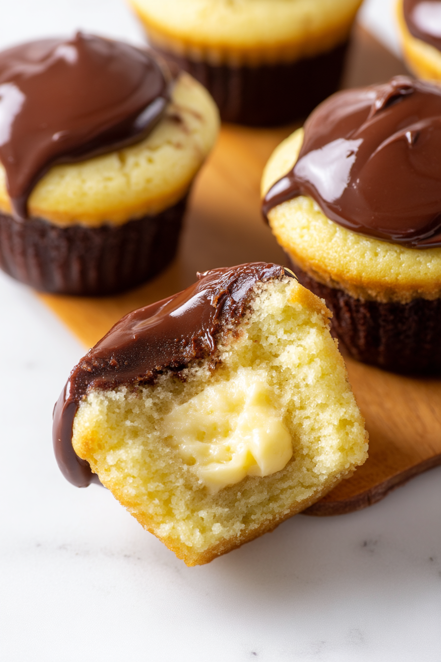 Boston Cream Cupcakes