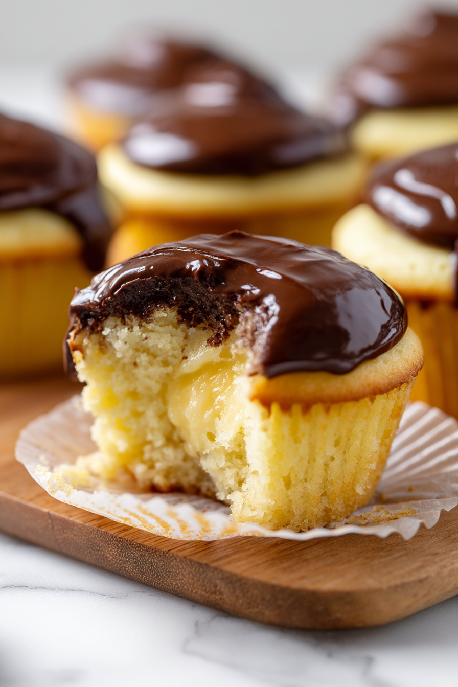 Boston Cream Cupcakes