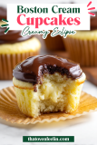 Boston Cream Cupcakes