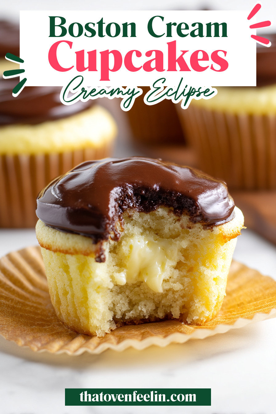 Boston Cream Cupcakes