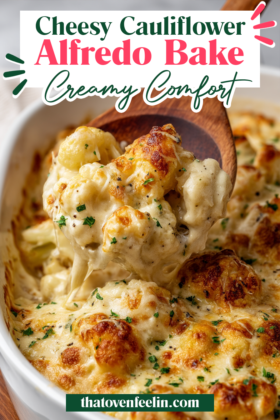Cheesy Cauliflower Alfredo Bake