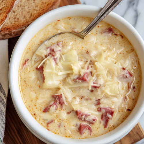 Creamy reuben soup