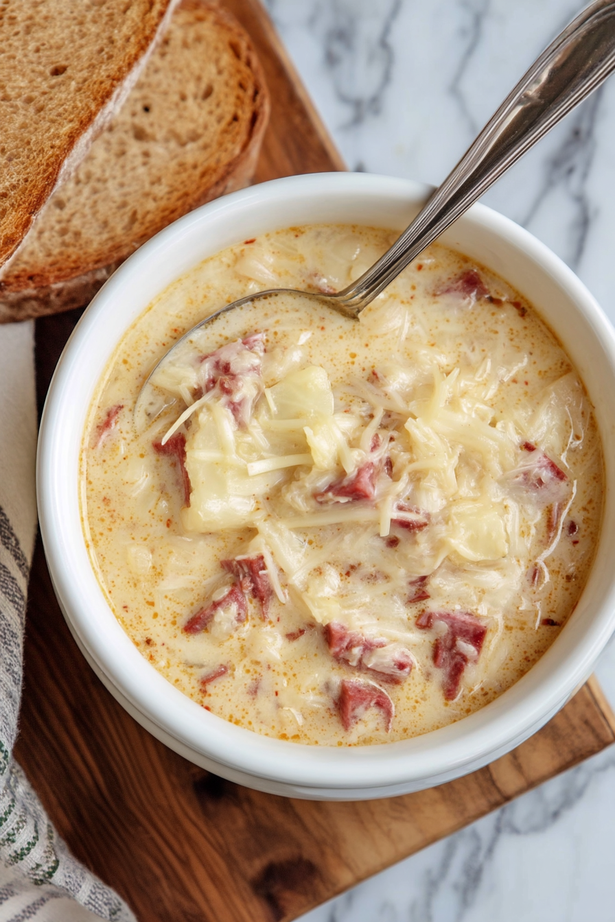 Creamy reuben soup