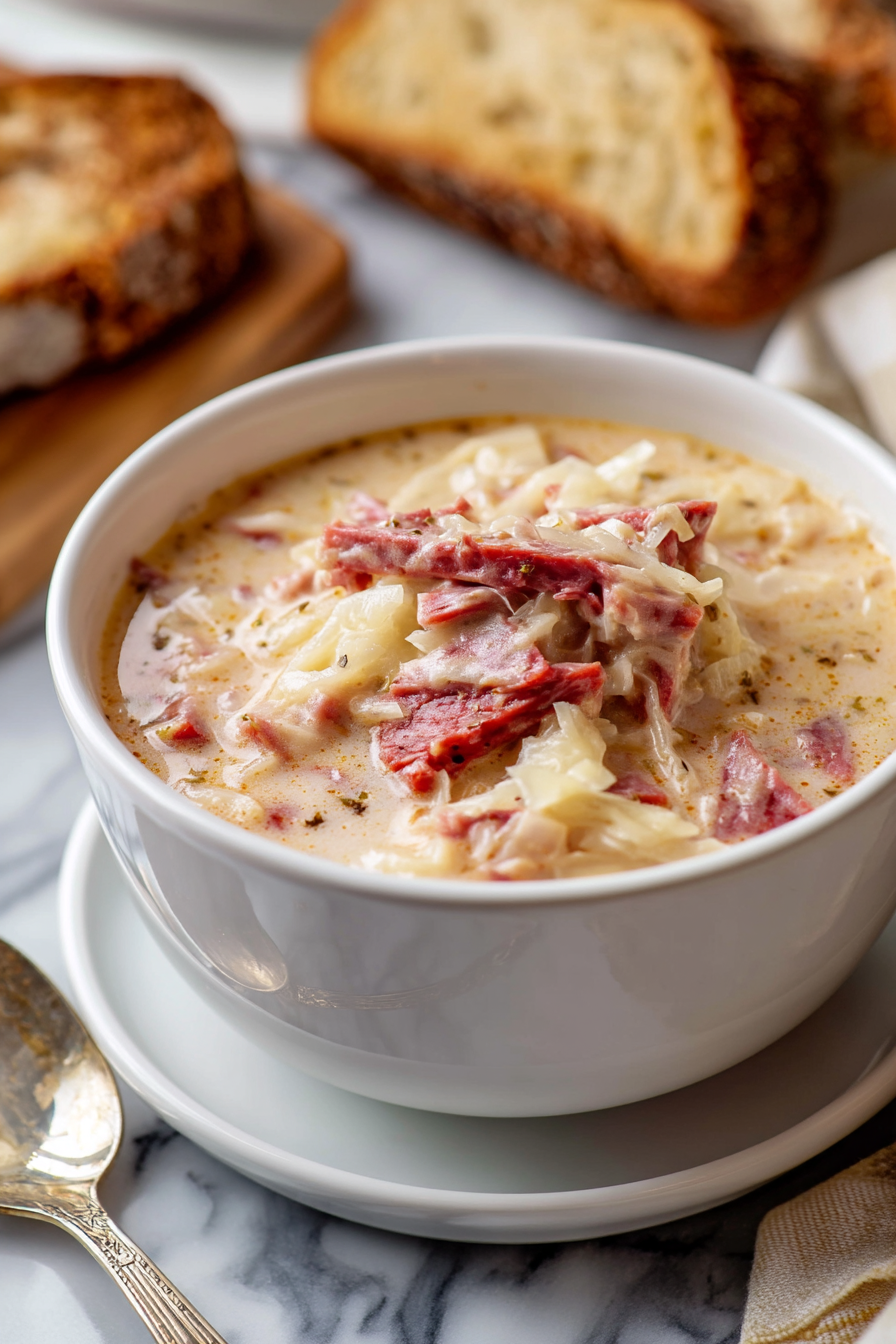 Creamy reuben soup