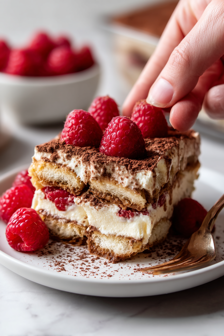 Raspberry Tiramisu