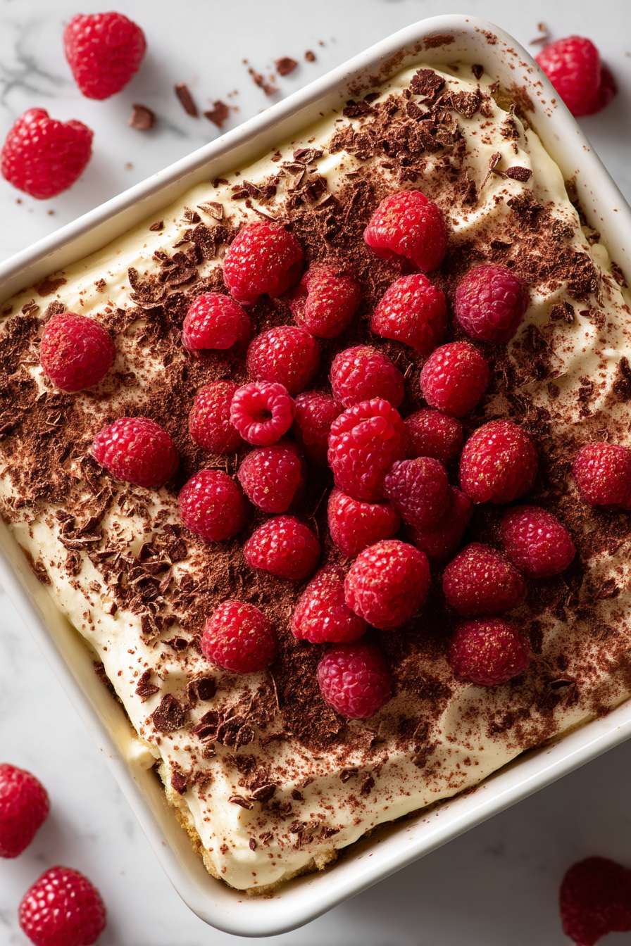 Raspberry Tiramisu