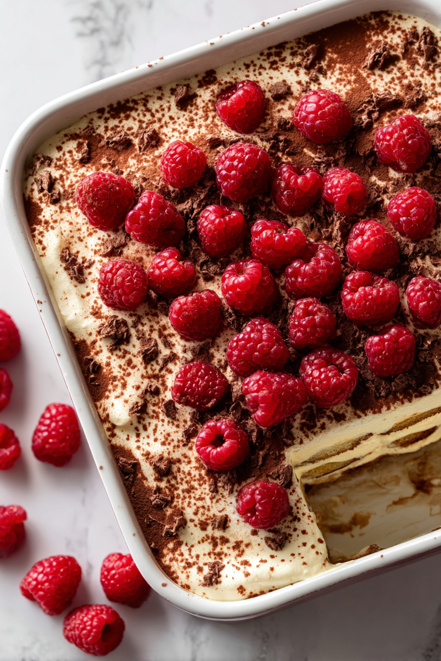 Raspberry Tiramisu