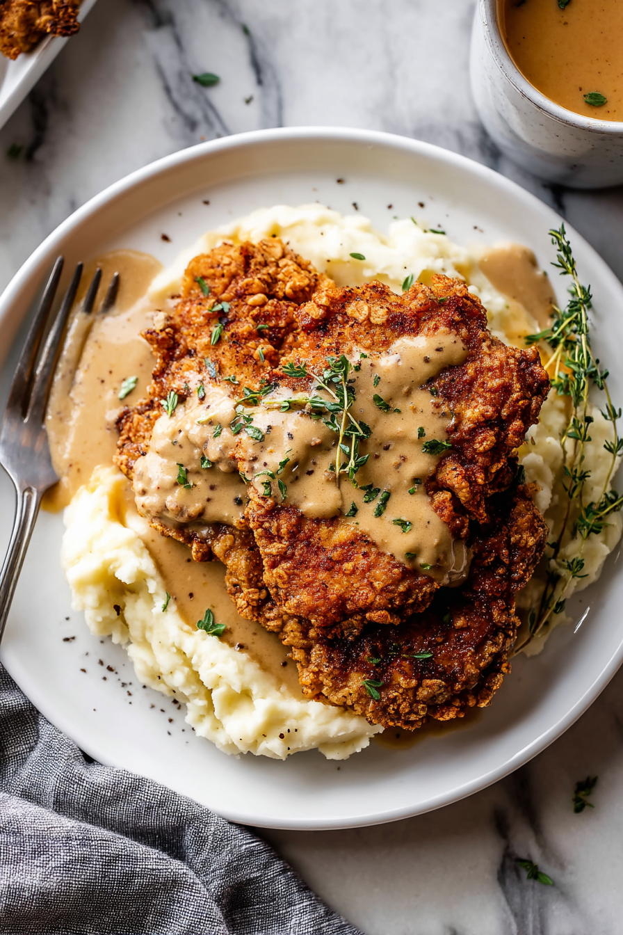 Southern Chicken Fried Steak Recipe with Gravy