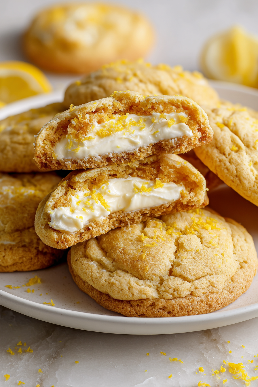 Zesty Lemon Cheesecake Cookies