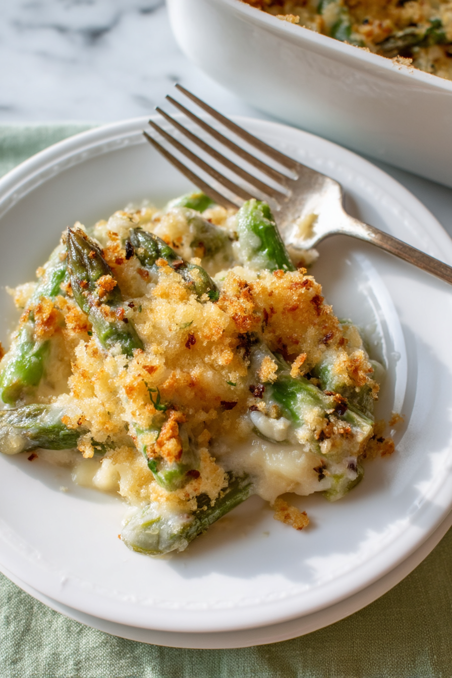 Asparagus Cracker Casserole