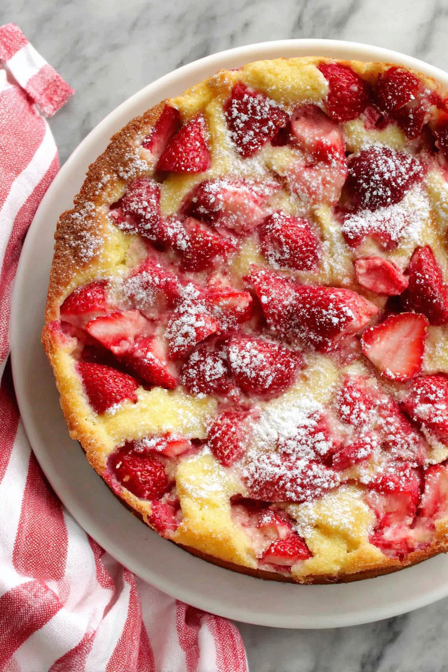 French Strawberry Cake