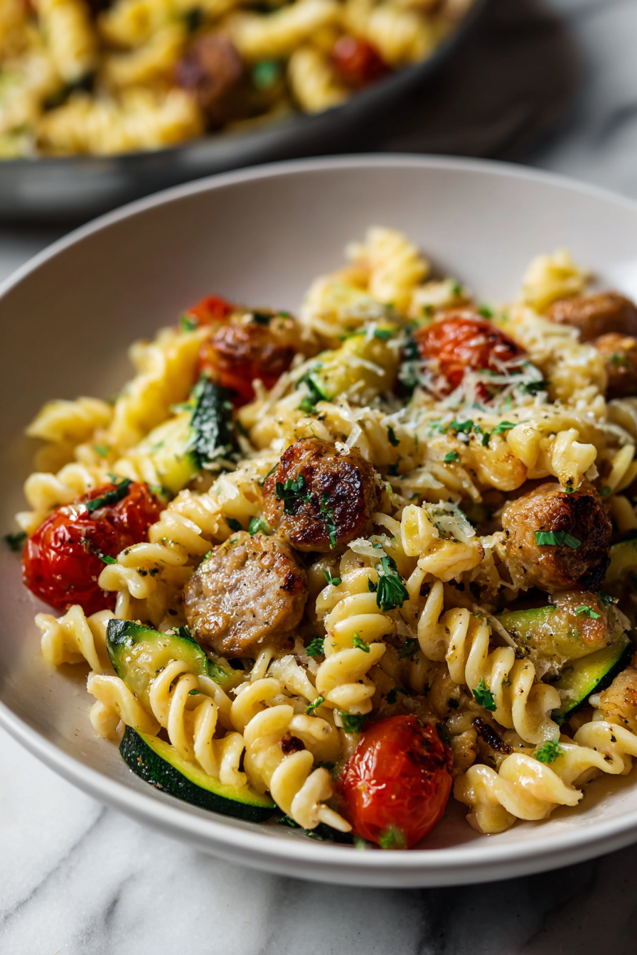 Chicken Zucchini Pasta Skillet