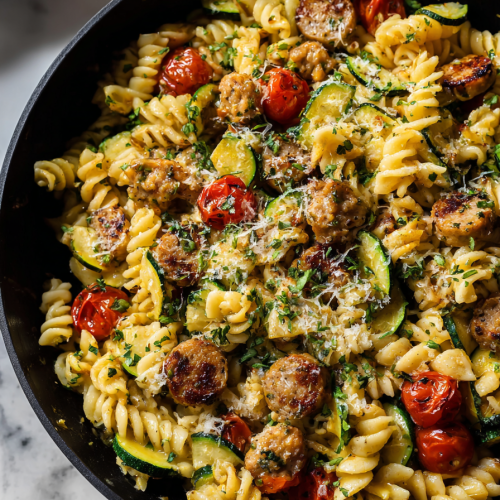 Chicken Zucchini Pasta Skillet