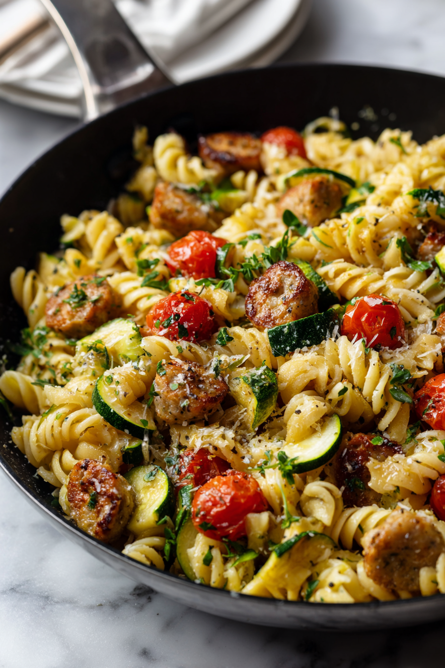 Chicken Zucchini Pasta Skillet