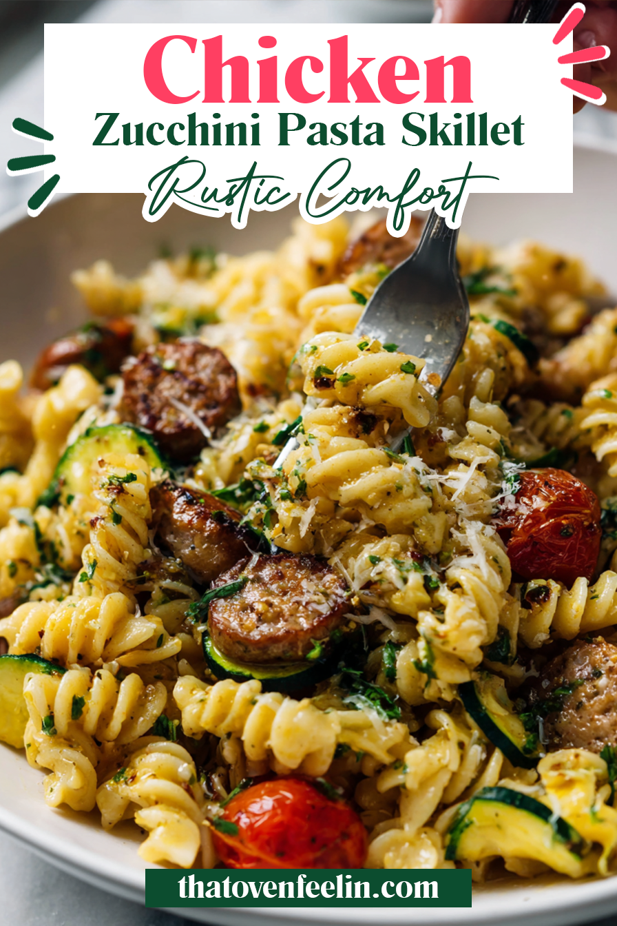 Chicken Zucchini Pasta Skillet