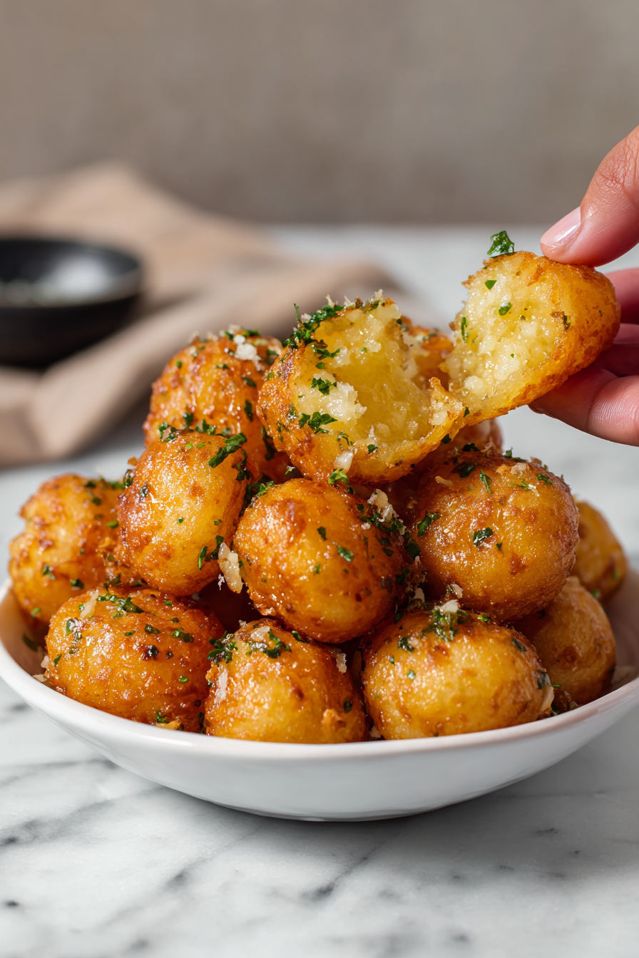 Garlic Potato Pops