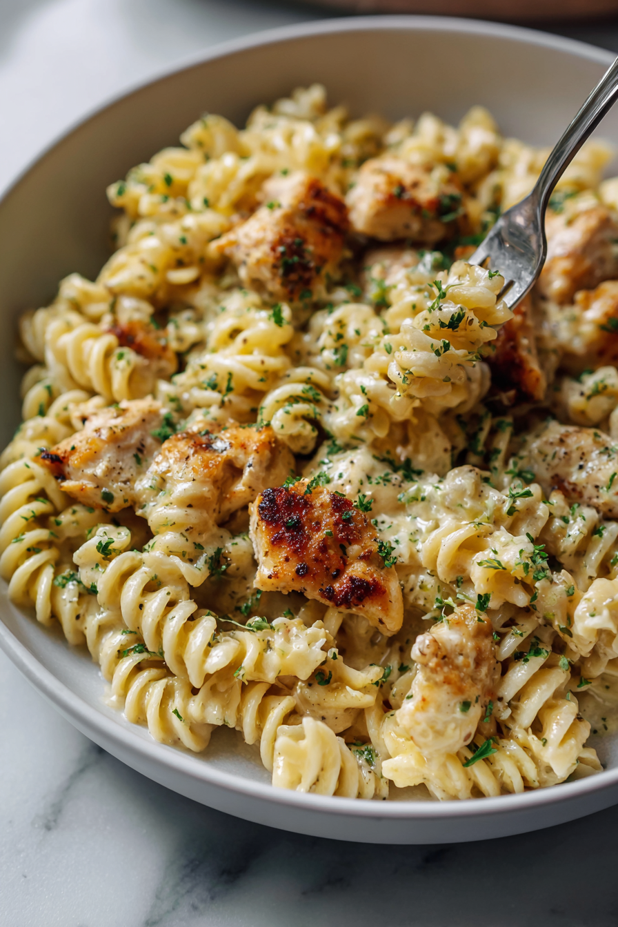 White Cheddar Chicken Pasta