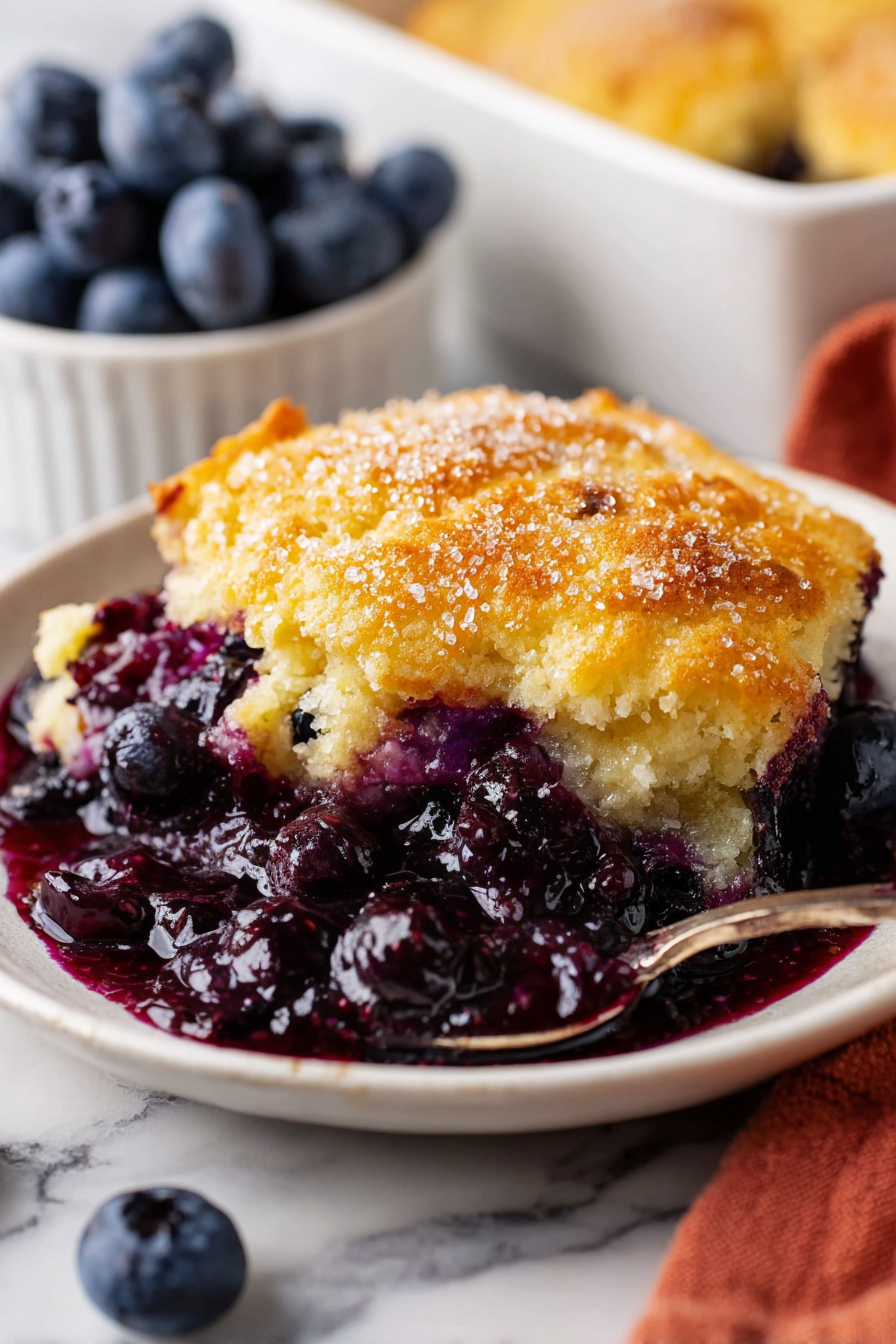 Easy Homemade Blueberry Cobbler