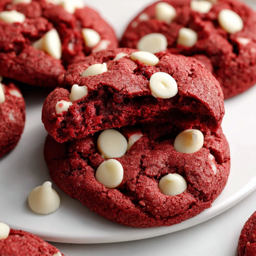Red Velvet Cake Mix Cookies