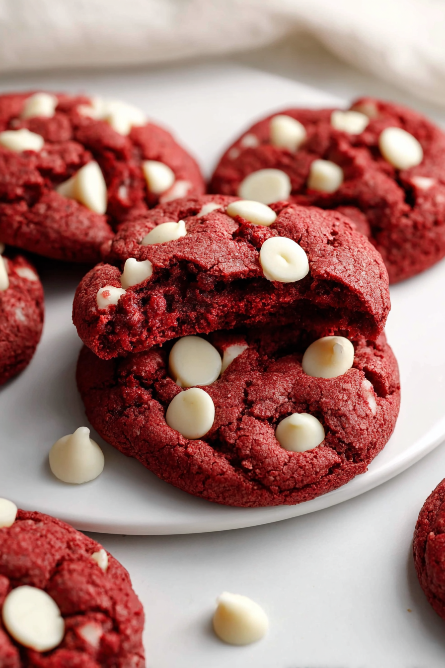 Red Velvet Cake Mix Cookies