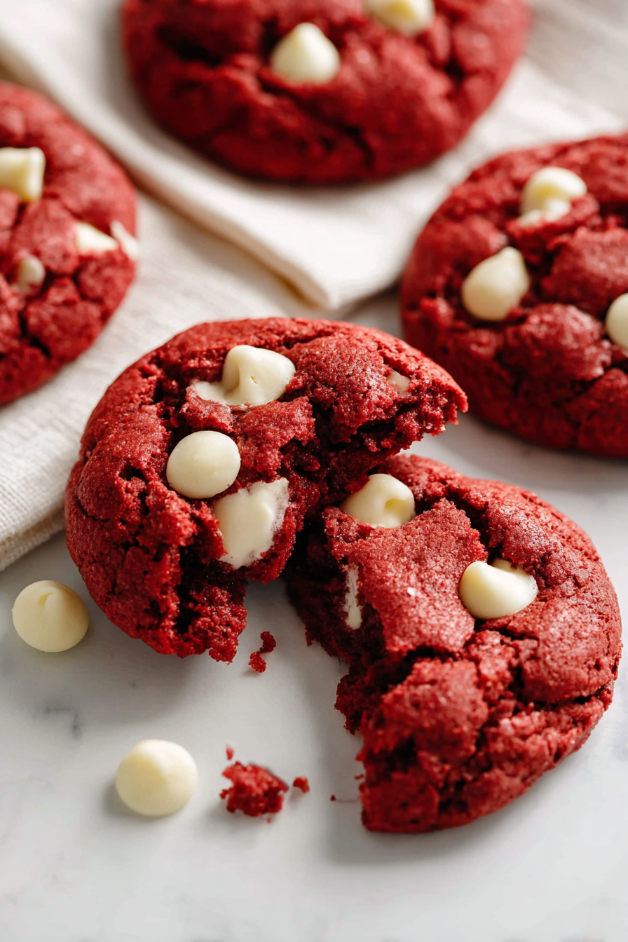 Red Velvet Cake Mix Cookies