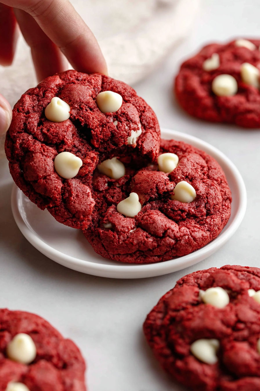 Red Velvet Cake Mix Cookies