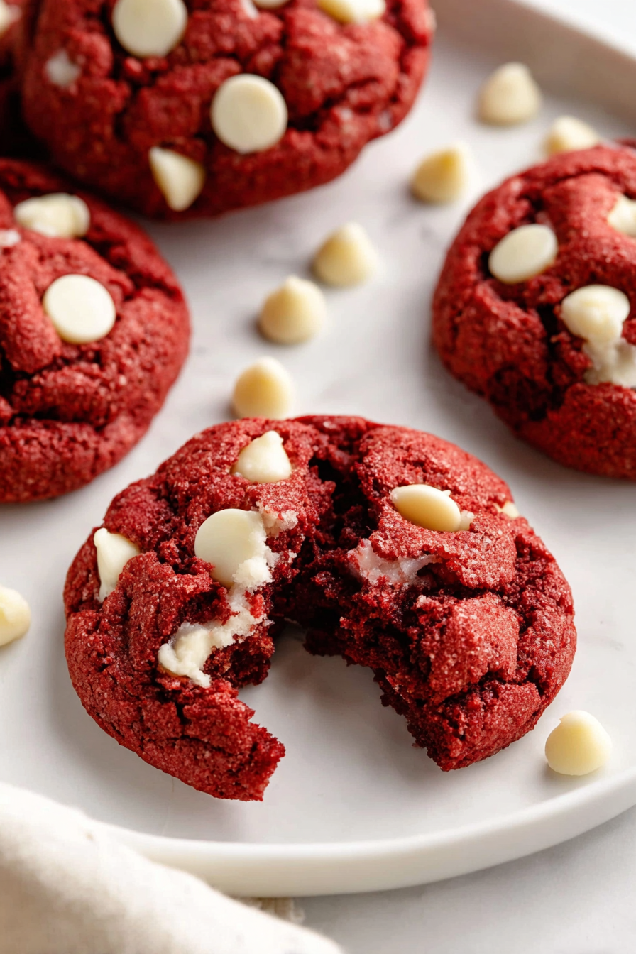 Red Velvet Cake Mix Cookies