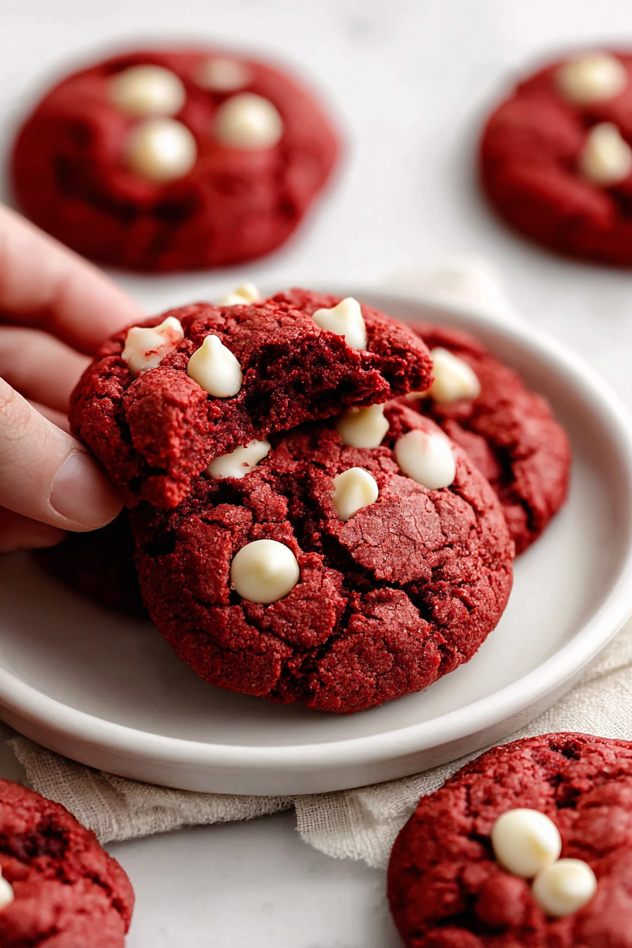 Red Velvet Cake Mix Cookies