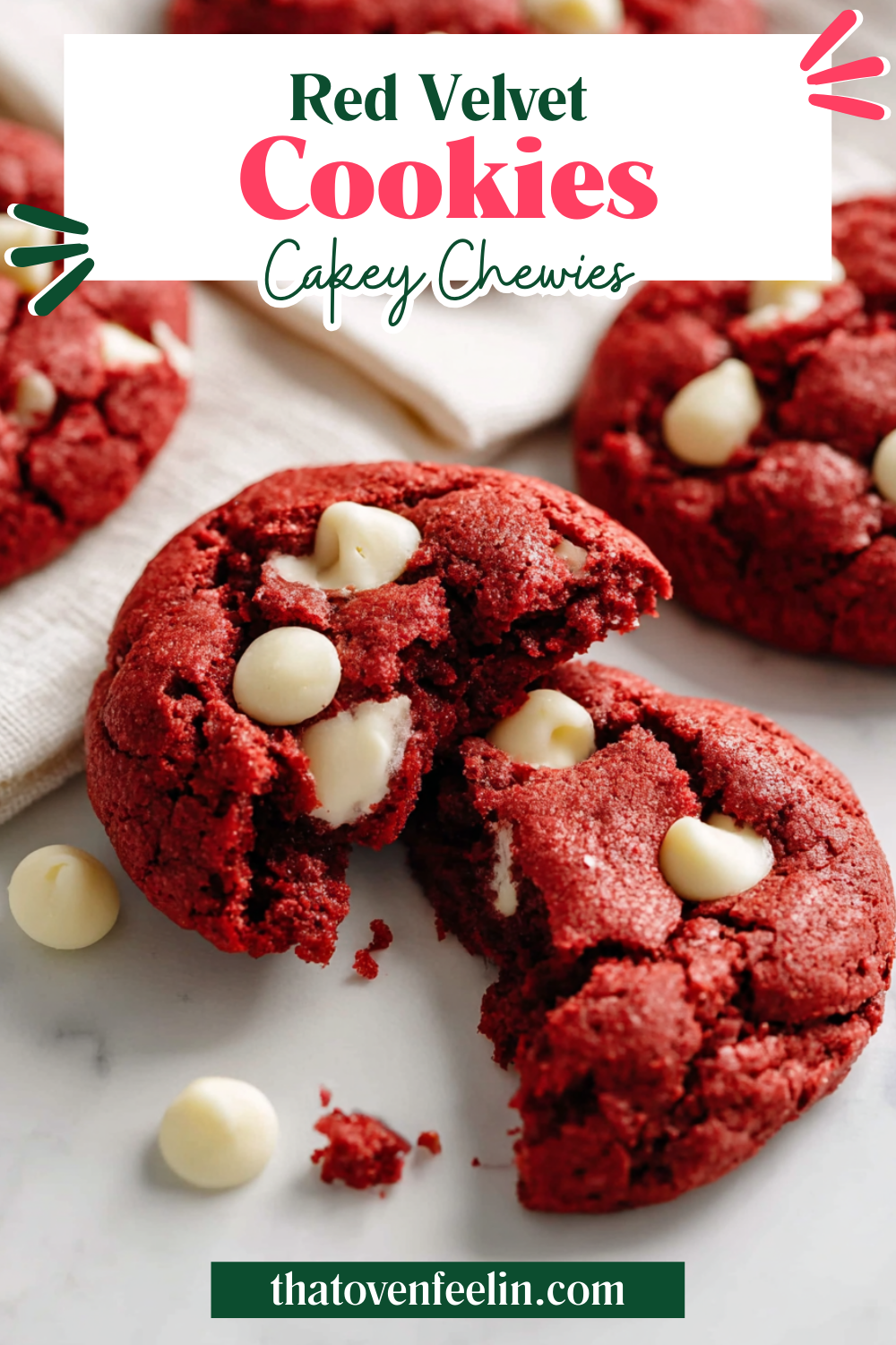 Red Velvet Cake Mix Cookies