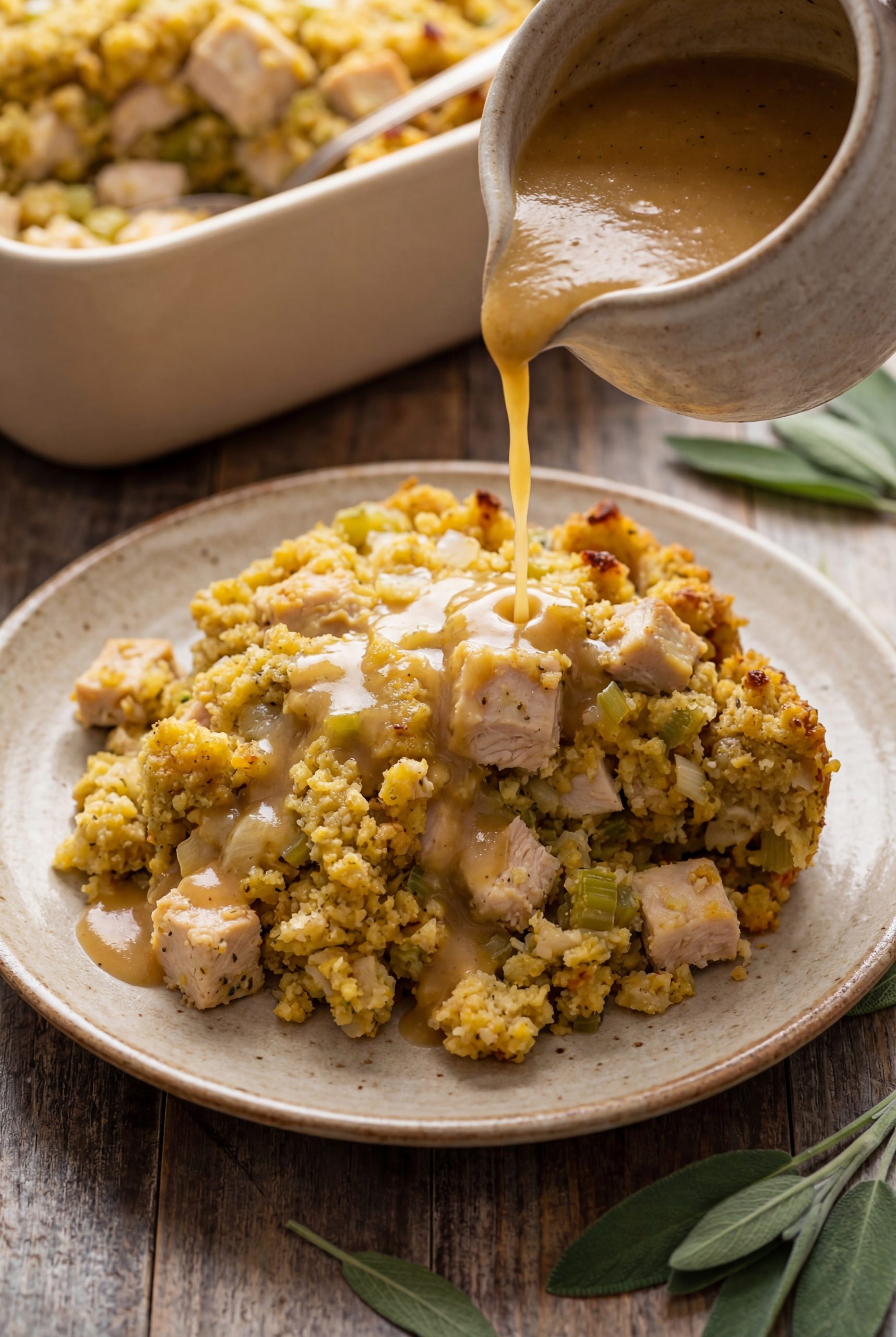 Chicken and Dressing Casserole
