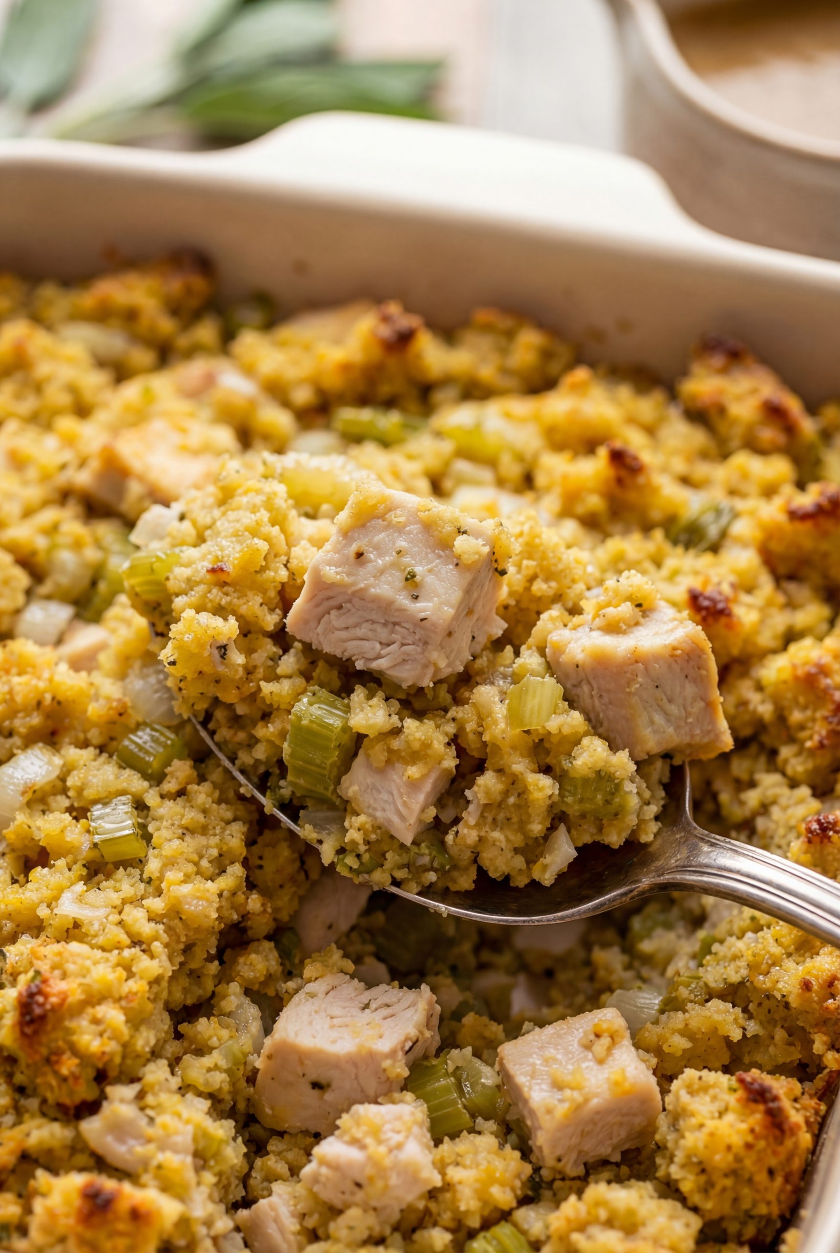 Chicken and Dressing Casserole